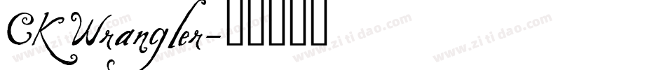 CK Wrangler字体转换